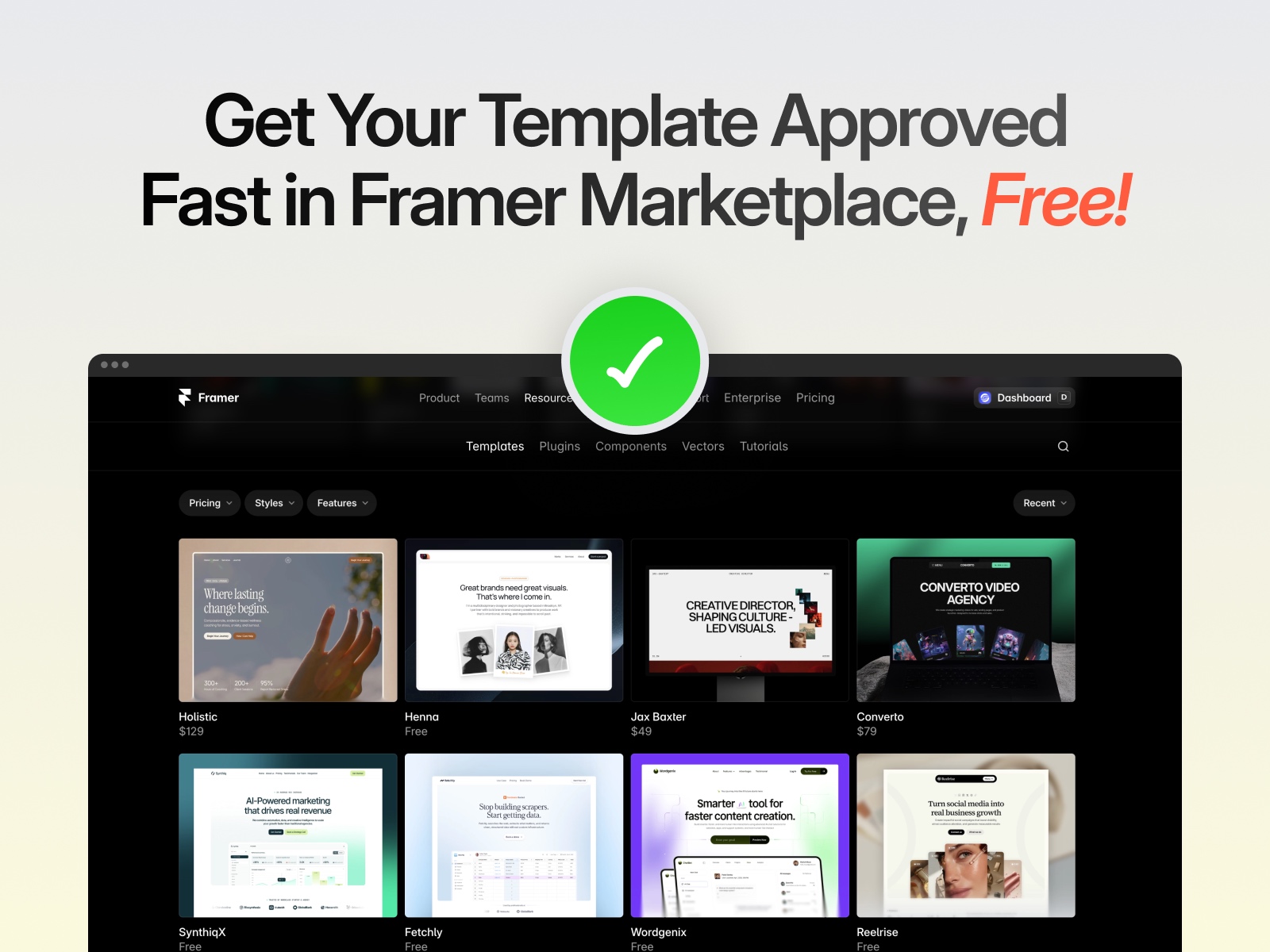 Thumbnail 2 for GrayReview, a Framer Marketplace template by Framerbite.