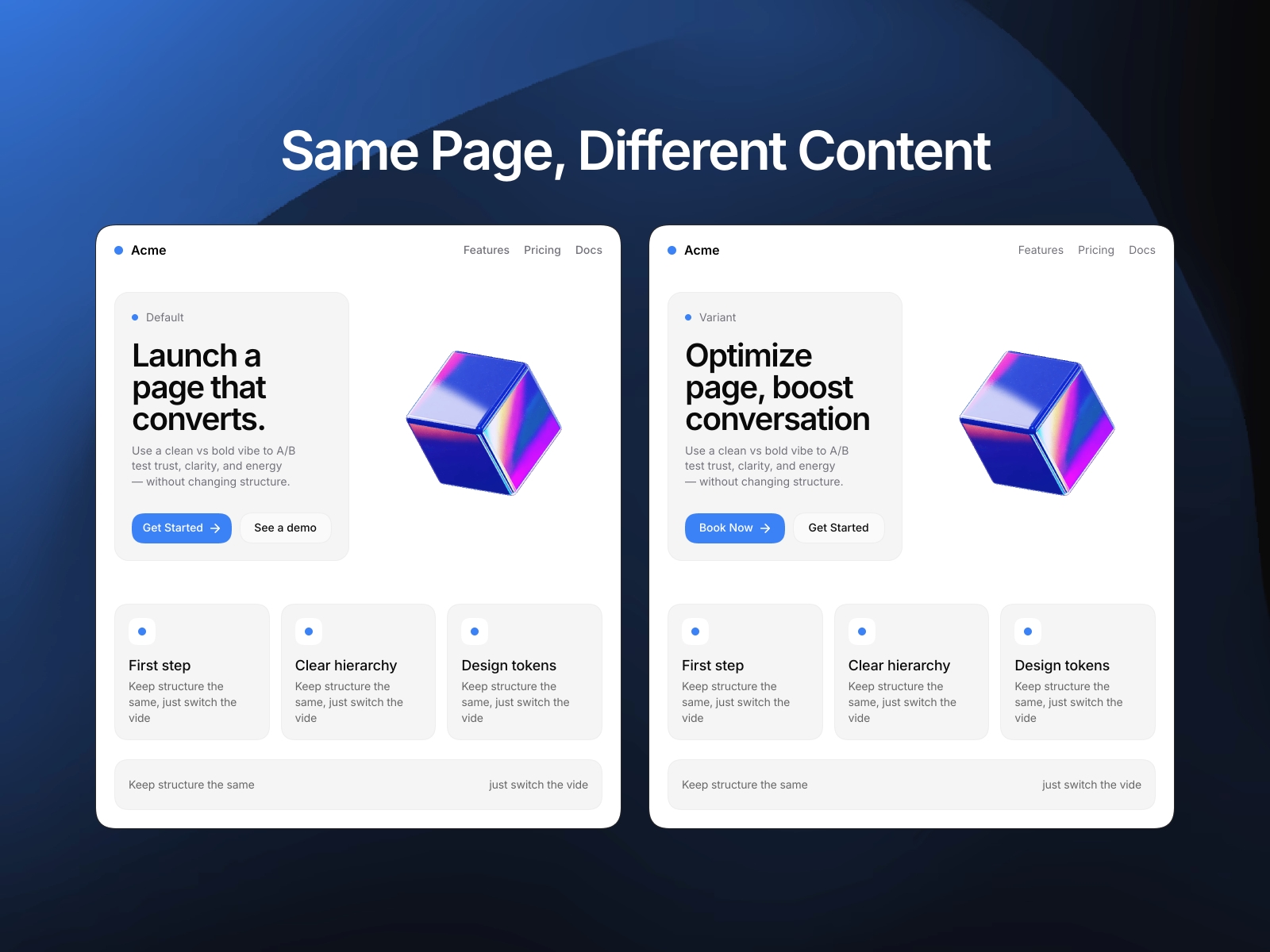 Screenshot 3 for Morph, a Framer Marketplace plugin by Manikandan.