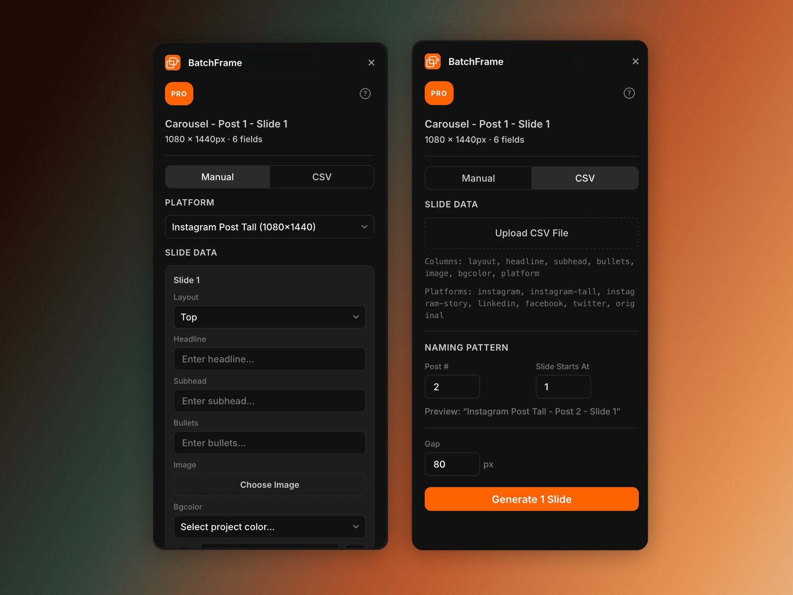 Thumbnail 1 for BatchFrame, a Framer Marketplace template by David G. Loyola.