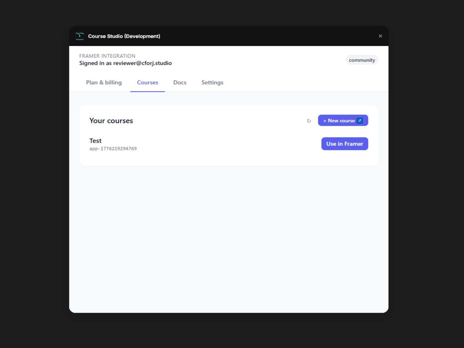 Thumbnail 2 for Course Studio, a Framer Marketplace template by cforj studio.