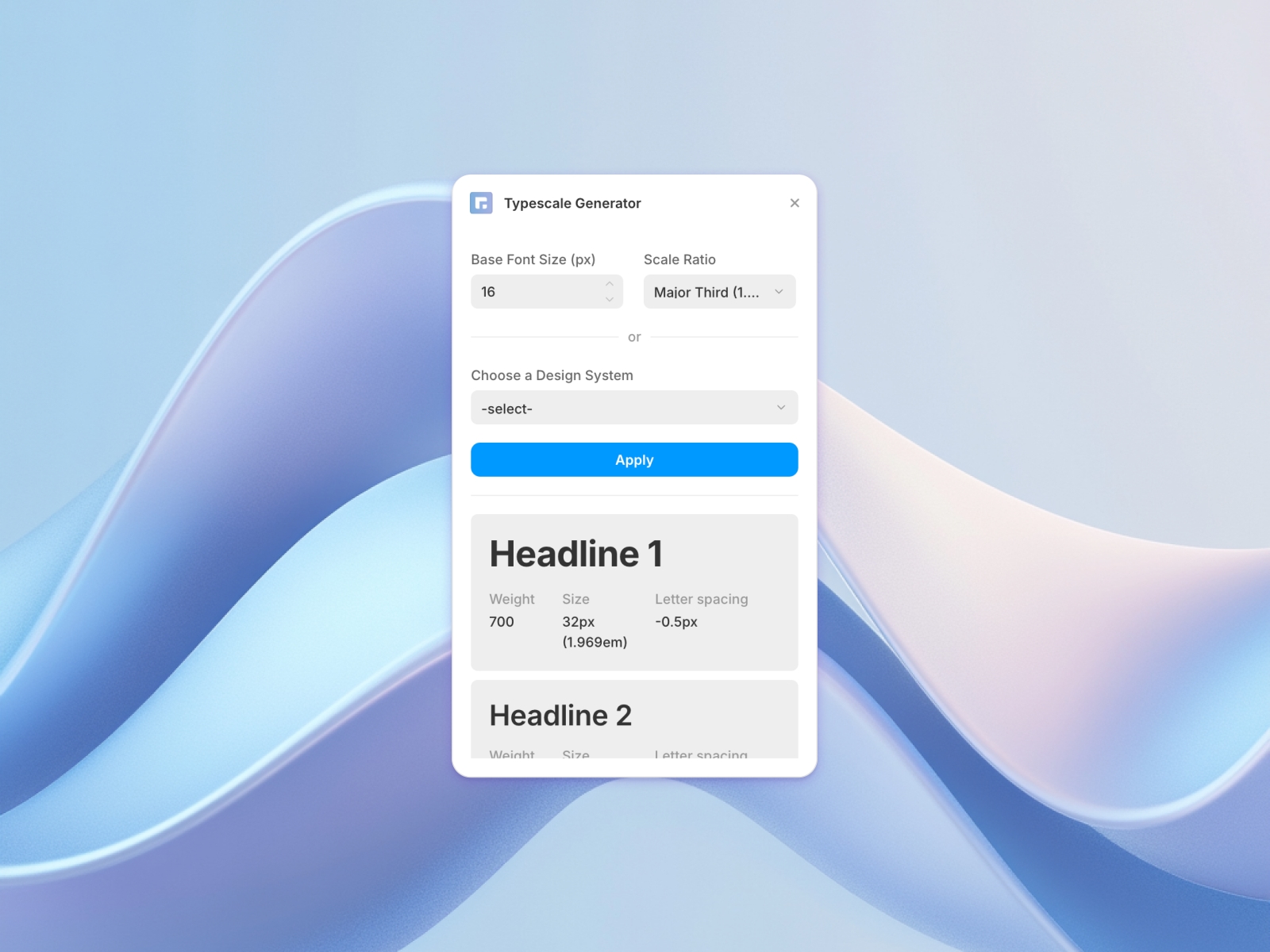 Thumbnail 1 for Typescale Generator, a Framer Marketplace template by Damola Akinleye.