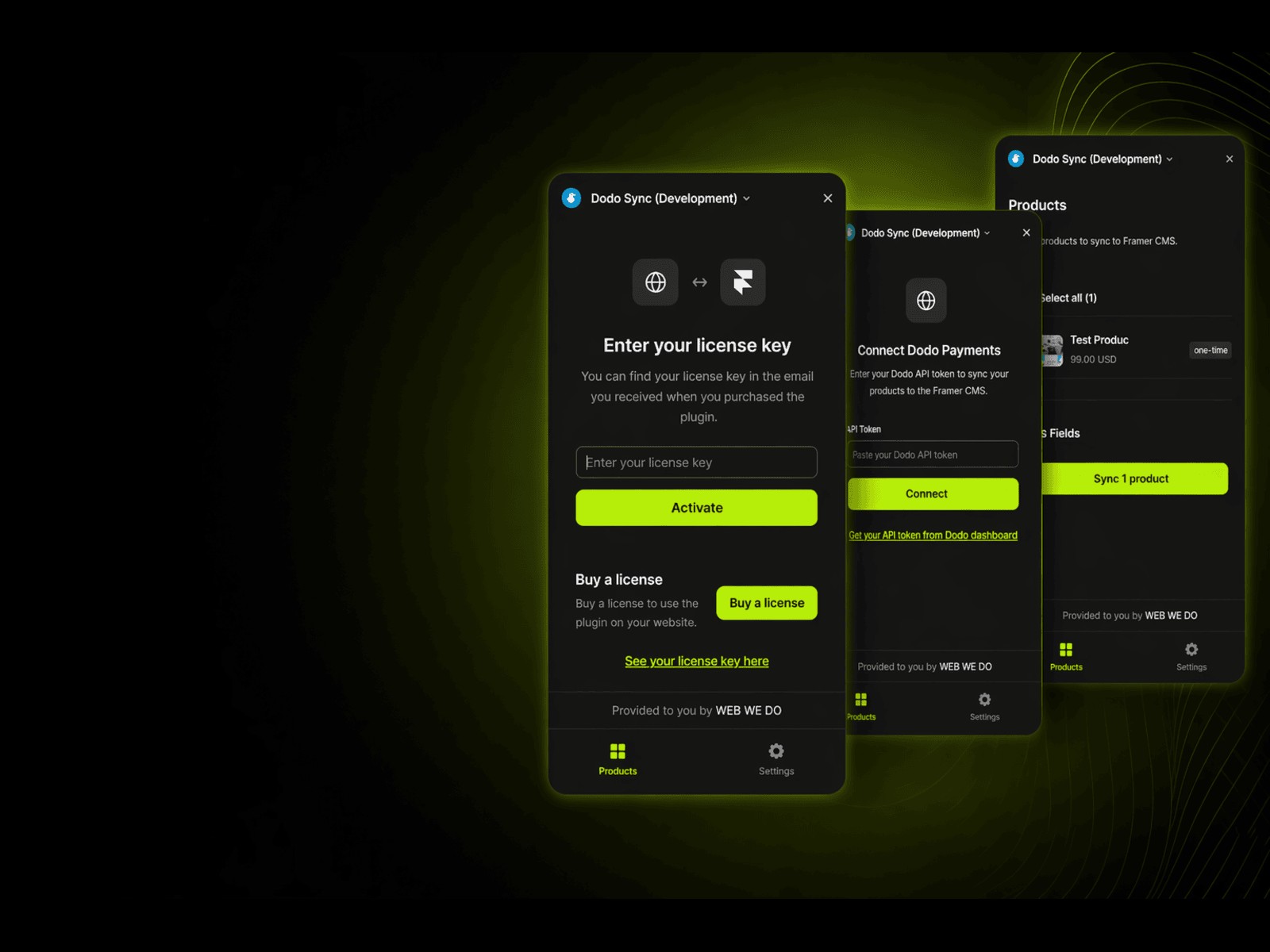 Thumbnail 1 for Dodo Sync, a Framer Marketplace plugin by WEB WE DO Agency.