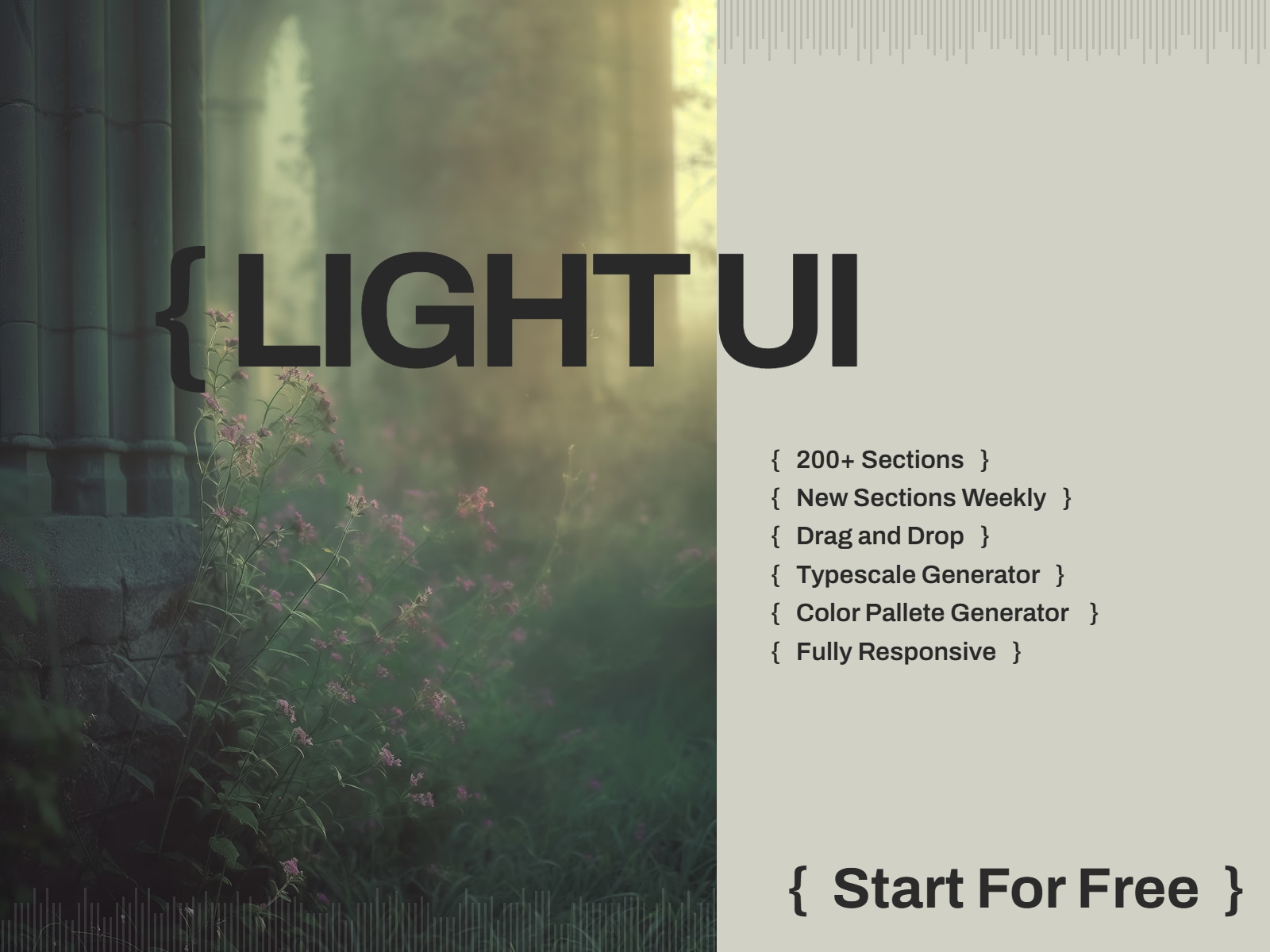 Thumbnail 1 for { Light UI }, a Framer Marketplace template by Abdelhamid.