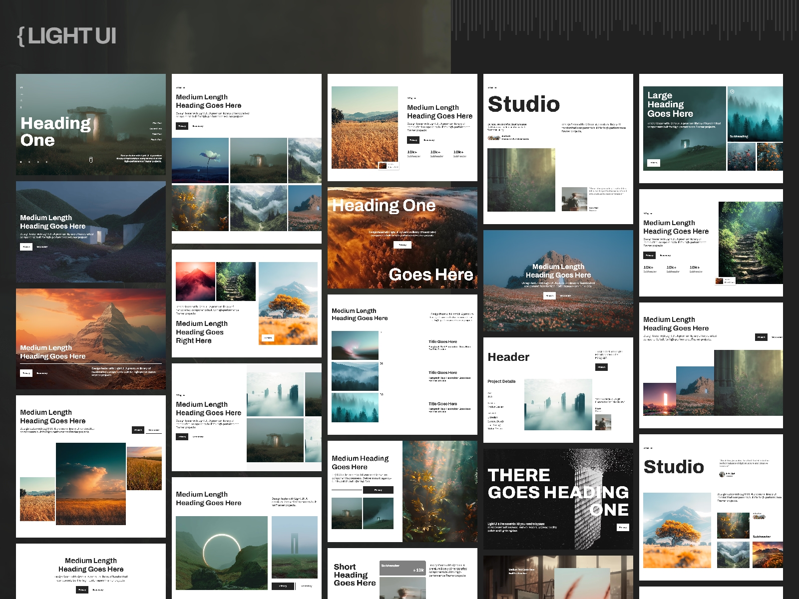 Thumbnail 2 for { Light UI }, a Framer Marketplace template by Abdelhamid.