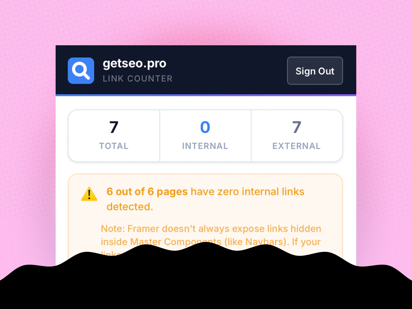 Thumbnail 1 for Internal Link Counter by getseo.pro, a Framer Marketplace template by getseo.pro _.