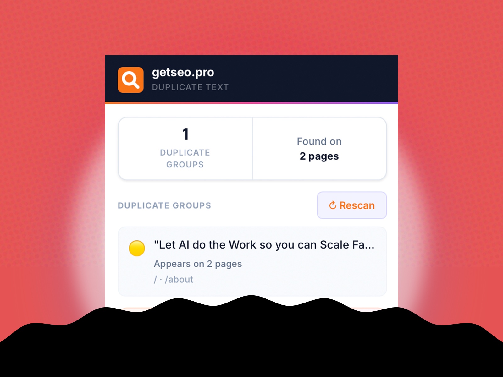 Thumbnail 1 for Duplicate Text Detector by getseo.pro, a Framer Marketplace template by getseo.pro _.