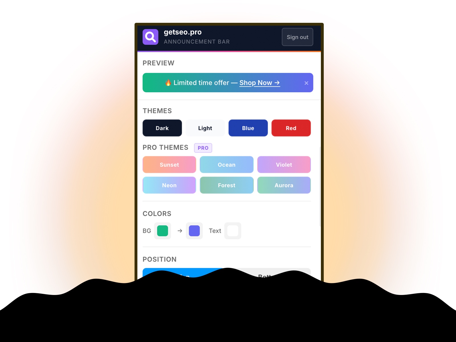 Thumbnail 2 for Top Bar Pro by getseo.pro, a Framer Marketplace template by getseo.pro _.