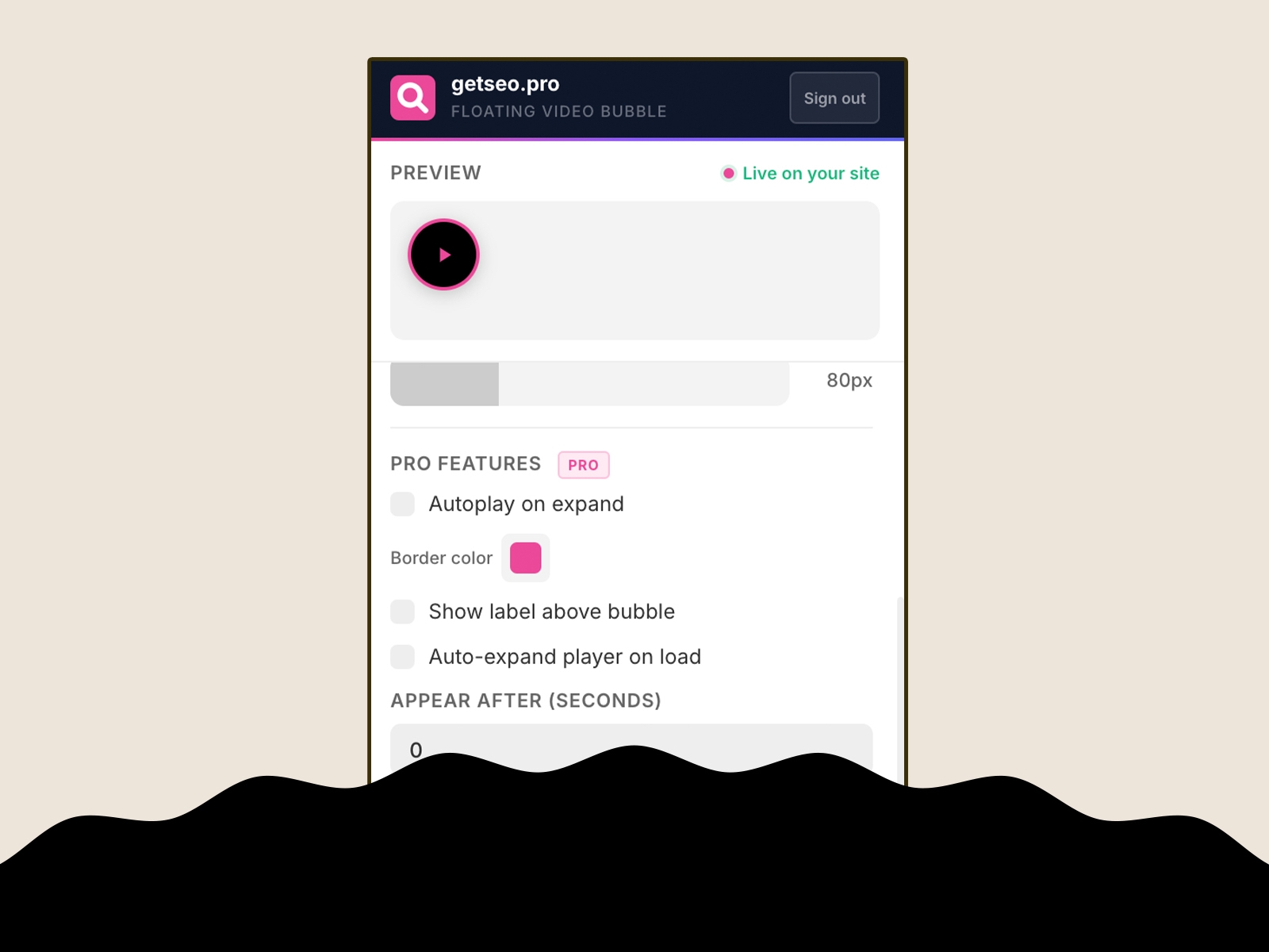 Thumbnail 2 for Floating Video Bubble by getseo.pro, a Framer Marketplace template by getseo.pro _.