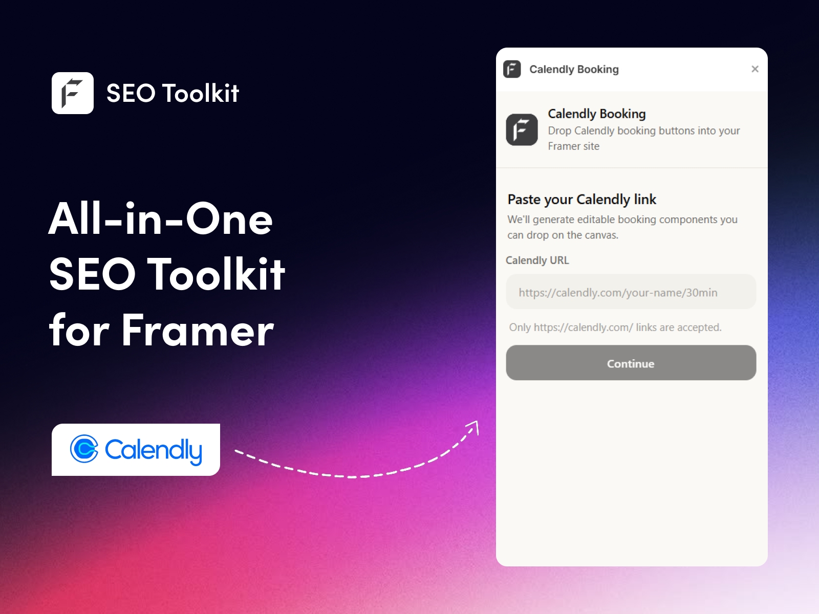 Thumbnail 1 for Calendly Booking, a Framer Marketplace plugin by FeCommerce.