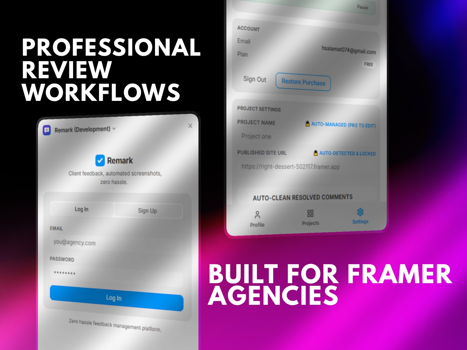 Thumbnail 2 for Remark, a Framer Marketplace plugin by Framora Studio .