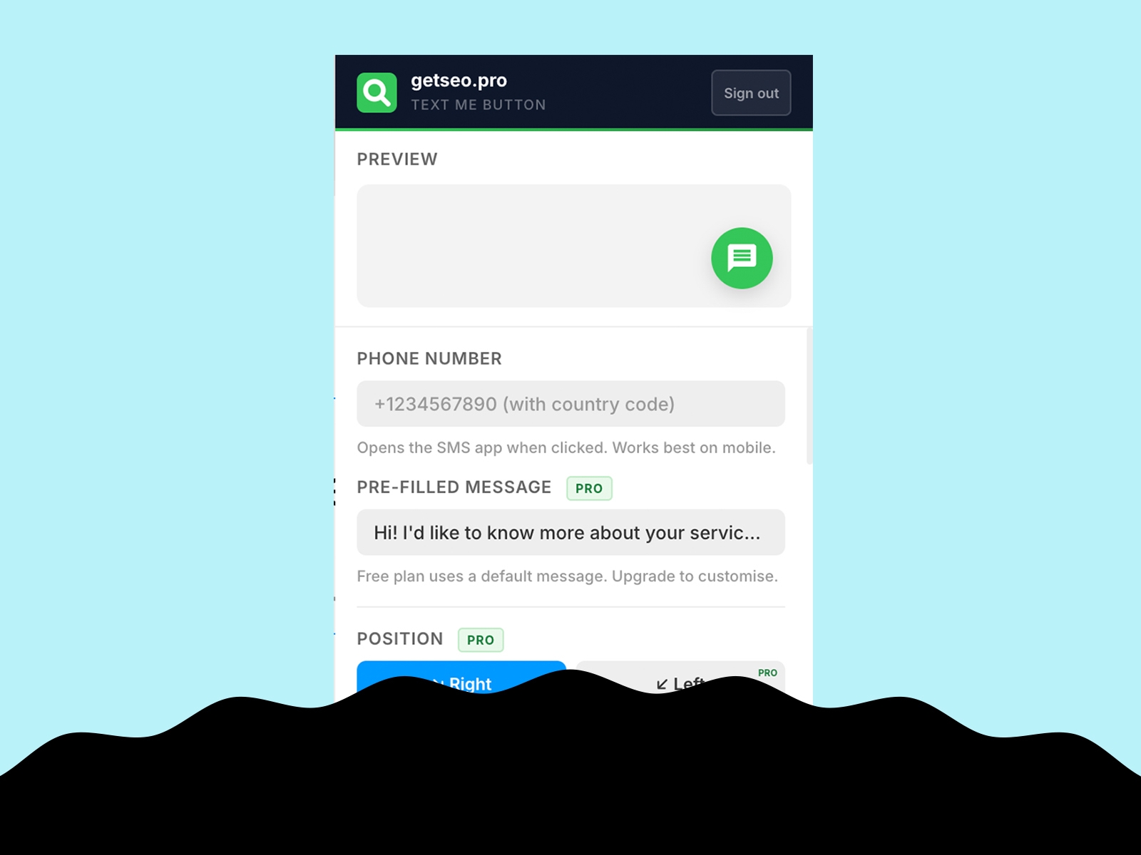 Thumbnail 2 for Text Me Button by getseo.pro, a Framer Marketplace template by getseo.pro _.
