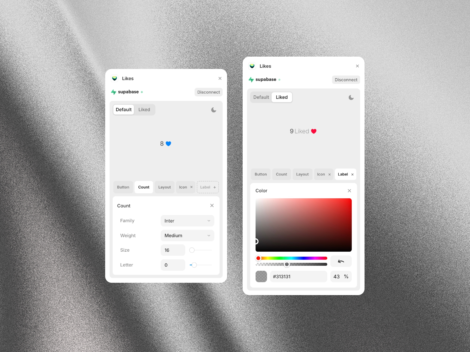 Thumbnail 2 for Likes, a Framer Marketplace template by Fabian Albert.