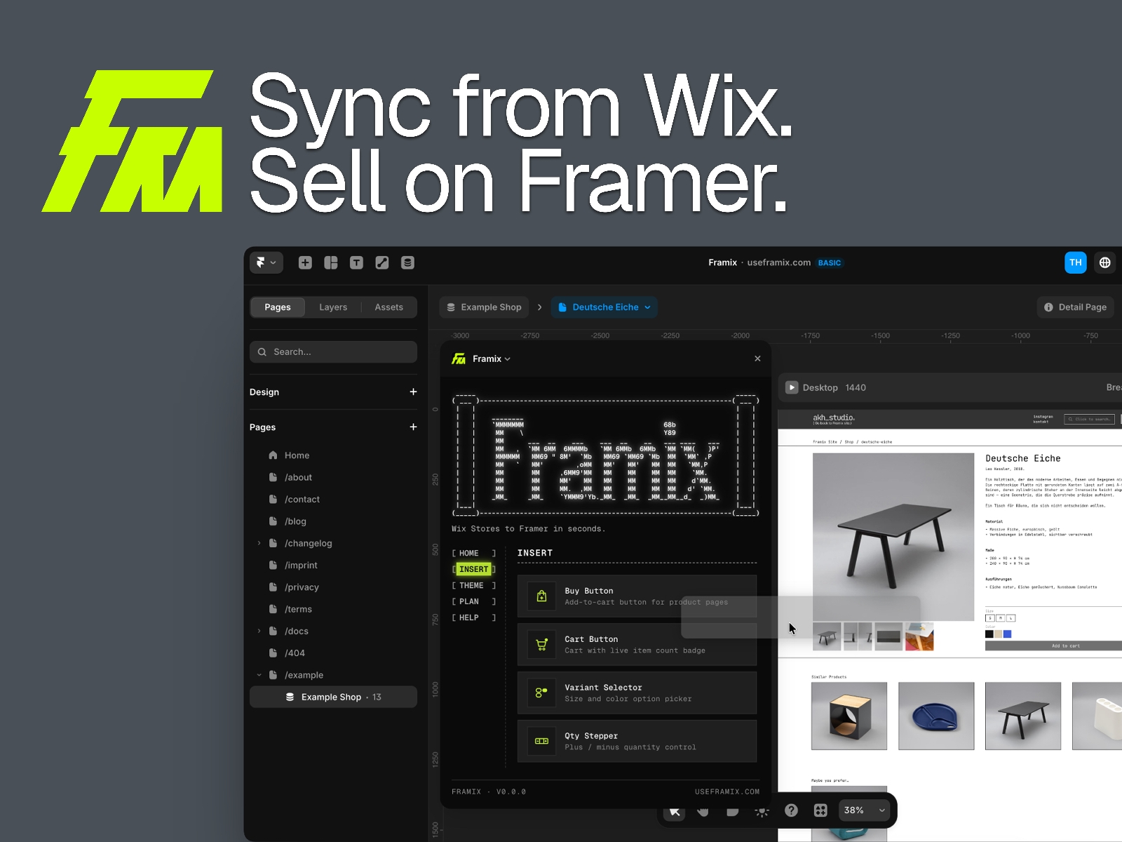 Thumbnail 1 for Framix, a Framer Marketplace template by Tim Akihiro Heinrich.