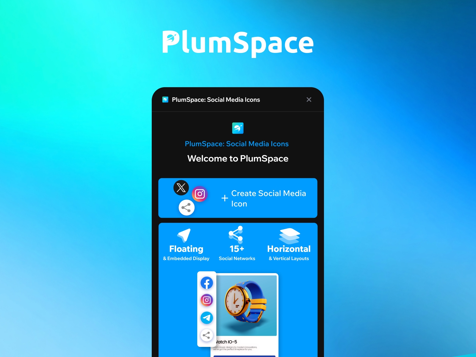 PlumSpace: Social Media Icons