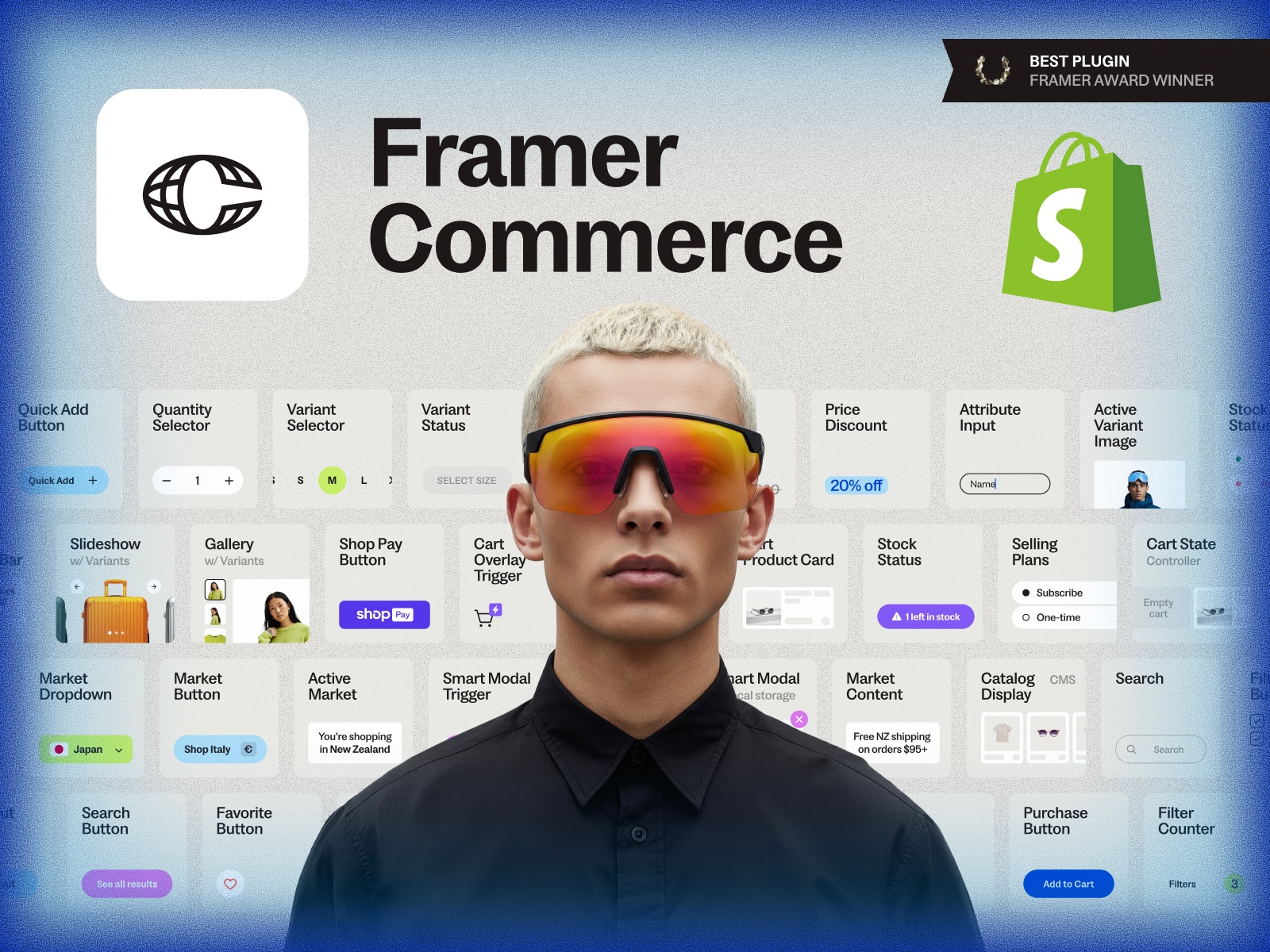 Screenshot 1 for Framer Commerce, a Framer Marketplace plugin by Framer Commerce.