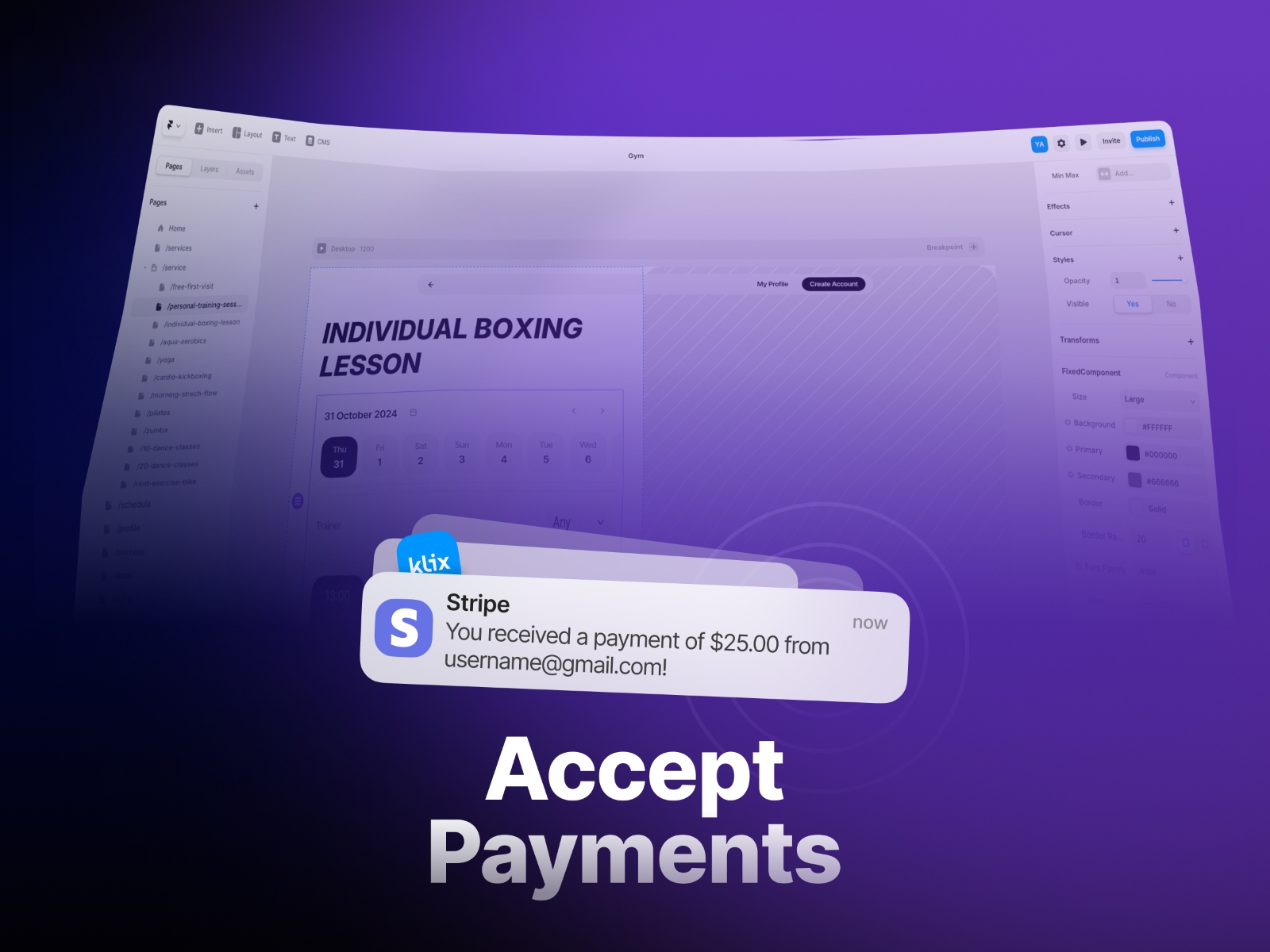 Thumbnail 2 for Bookla, a Framer Marketplace template by Bookla.