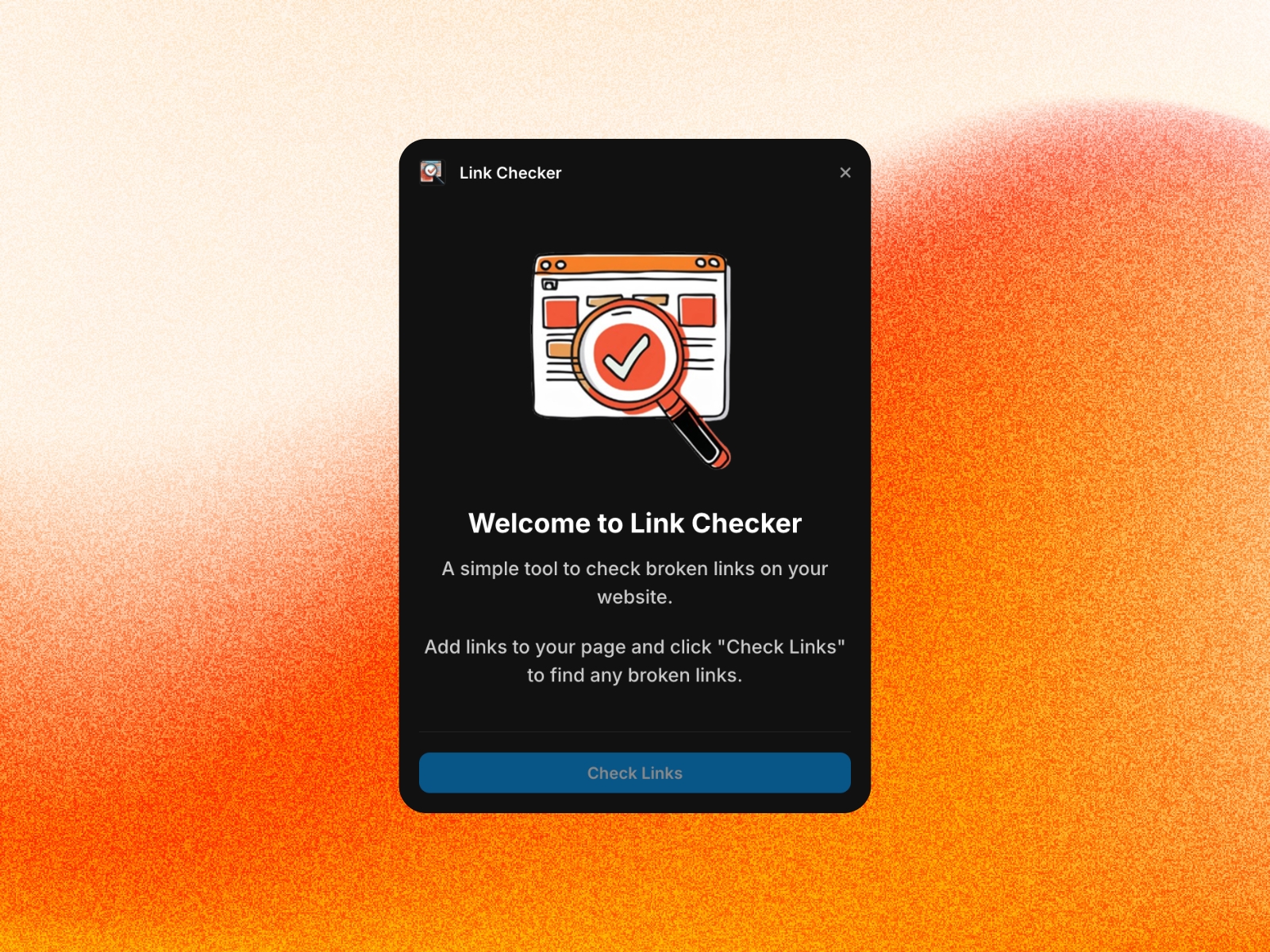 Thumbnail 1 for Link Checker, a Framer Marketplace template by Akshay Ashok.