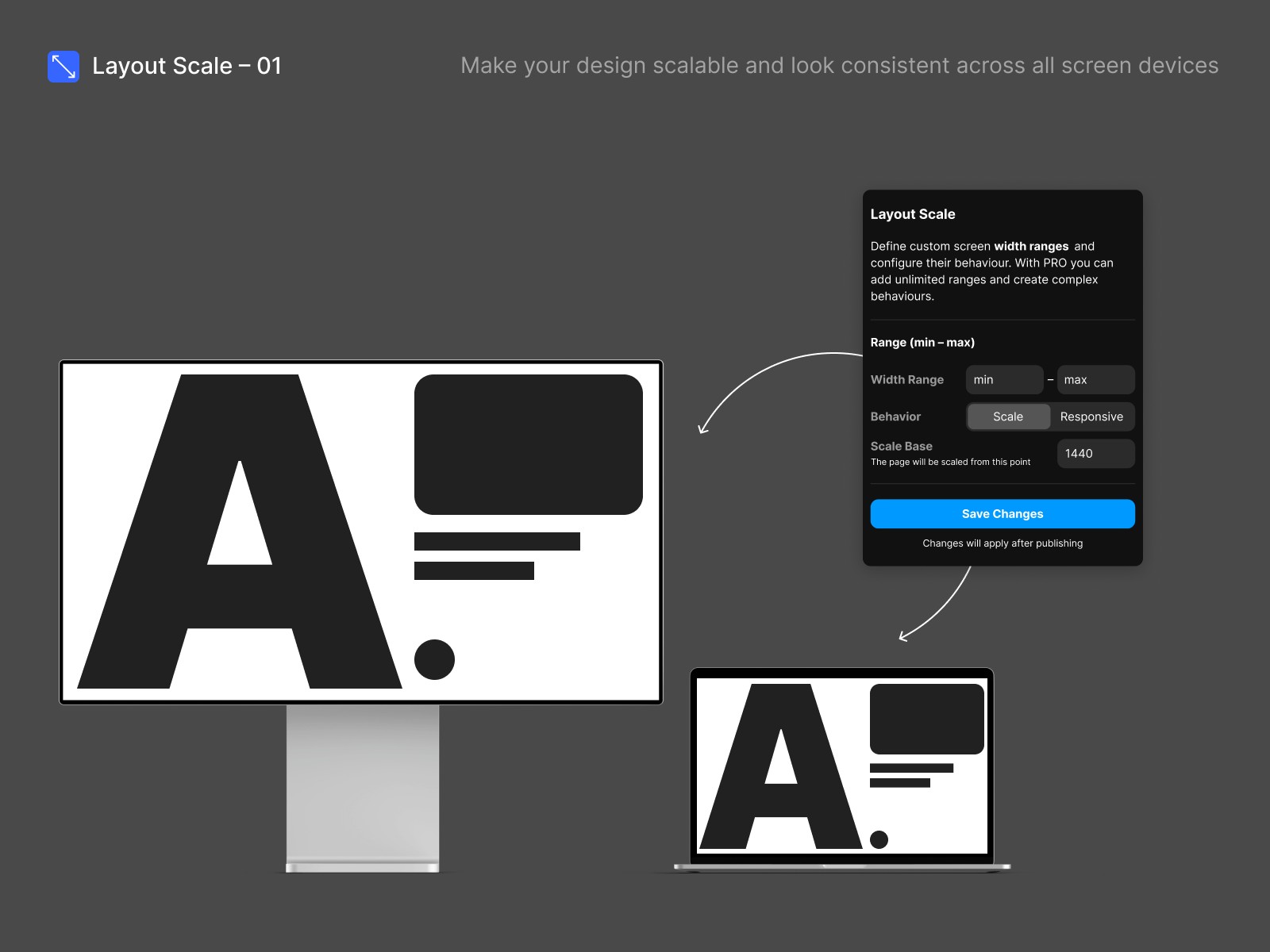 Thumbnail 2 for Layout Scale, a Framer Marketplace template by George Kvasnikov.