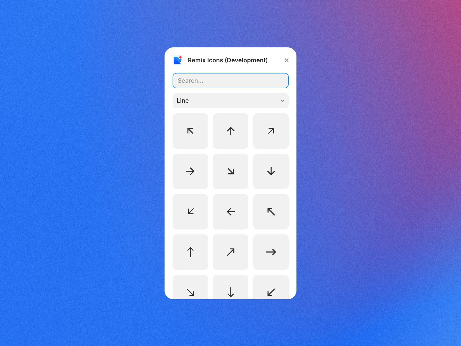 Thumbnail 2 for RemixIcon, a Framer Marketplace plugin by Mainnet Design.