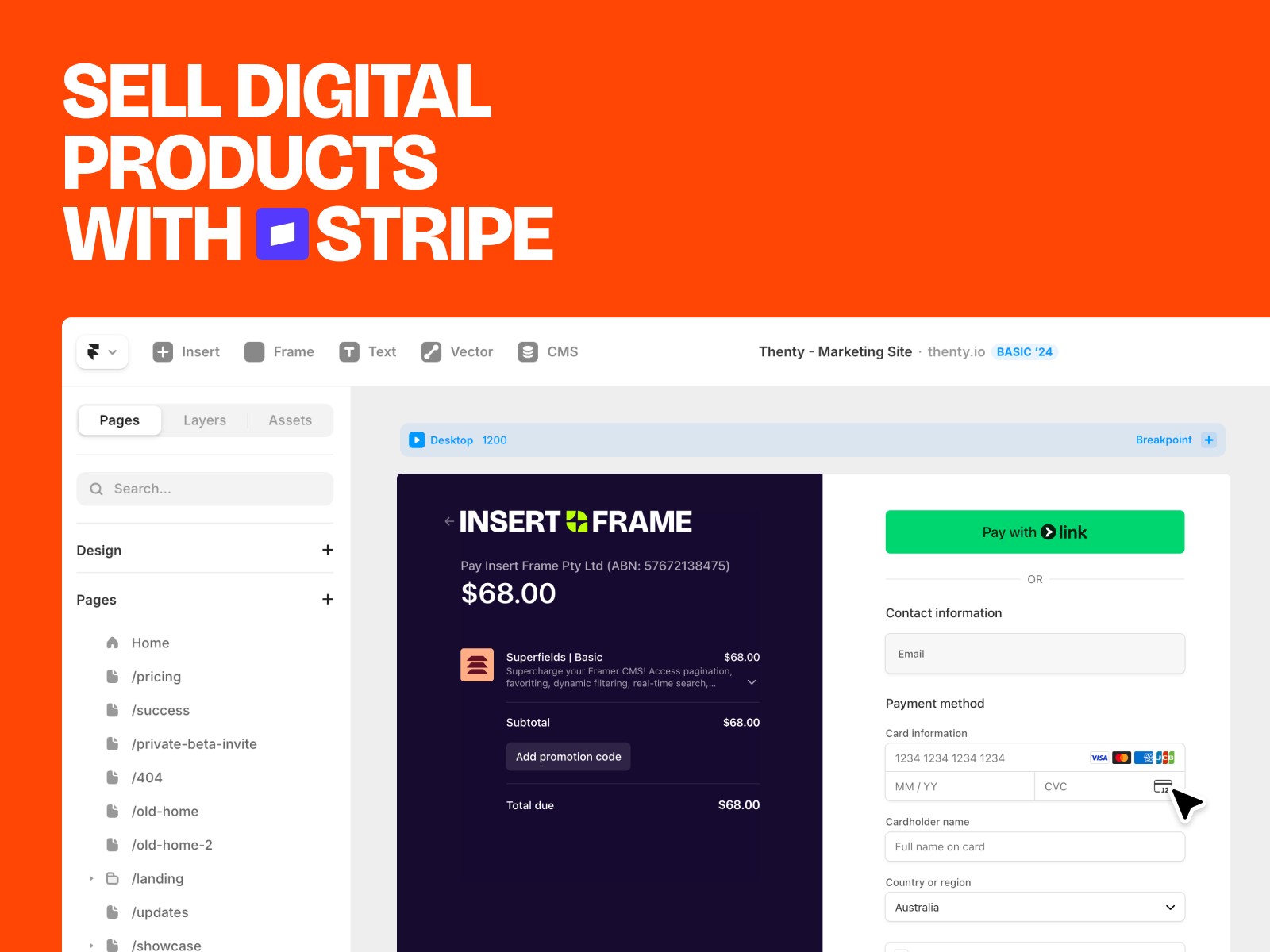 Thumbnail 2 for Thenty, a Framer Marketplace plugin by Insert Frame.