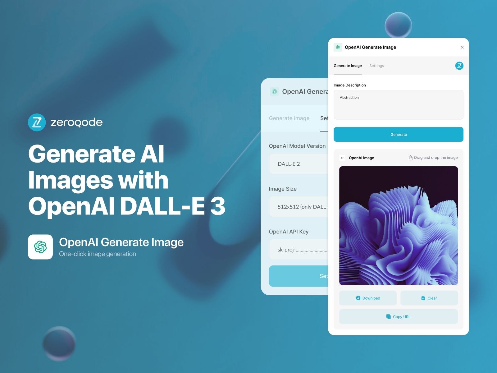 Thumbnail 1 for OpenAI Image Generator, a Framer Marketplace template by Zeroqode.