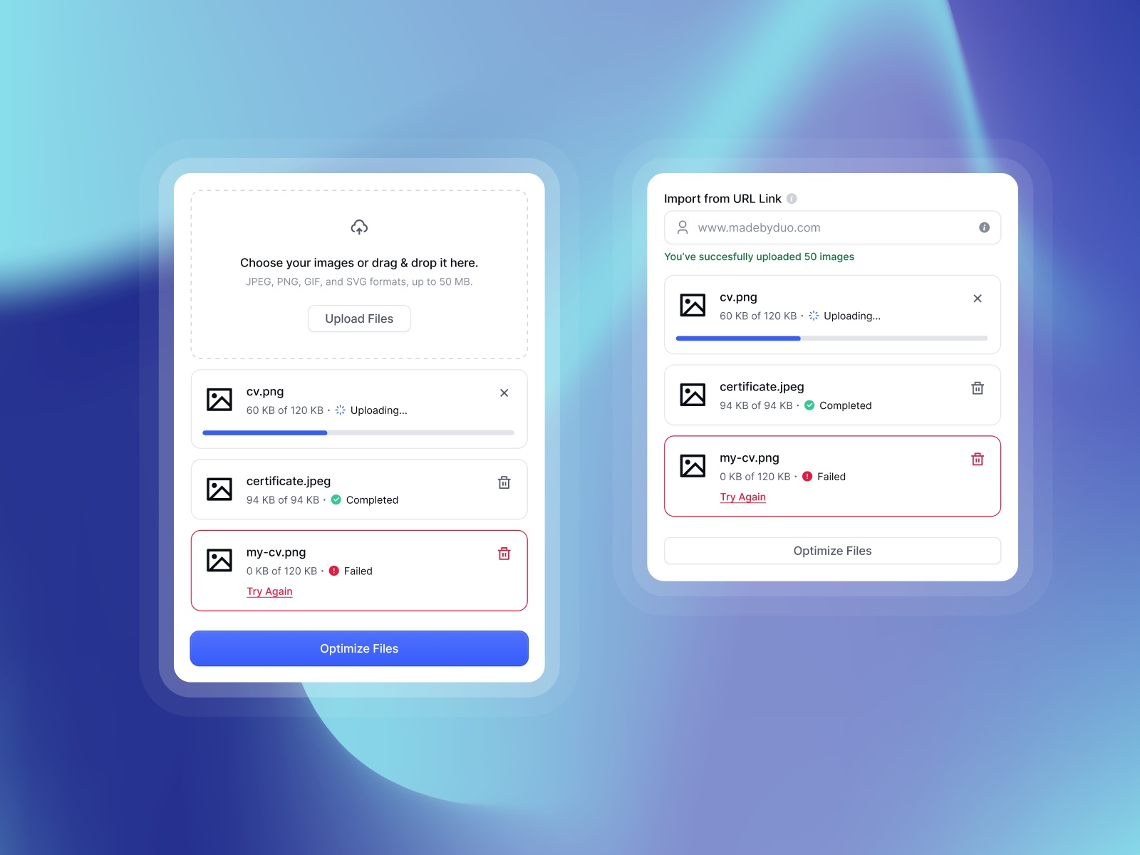 Thumbnail 2 for Framer Compr, a Framer Marketplace plugin by Studio Duo.