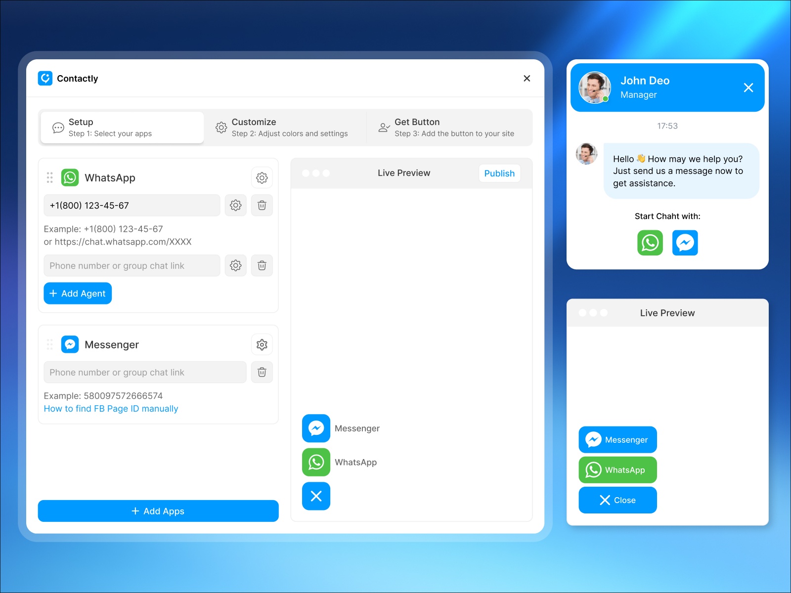 Screenshot 3 for Contactly, a Framer Marketplace plugin by Framer Geeks.
