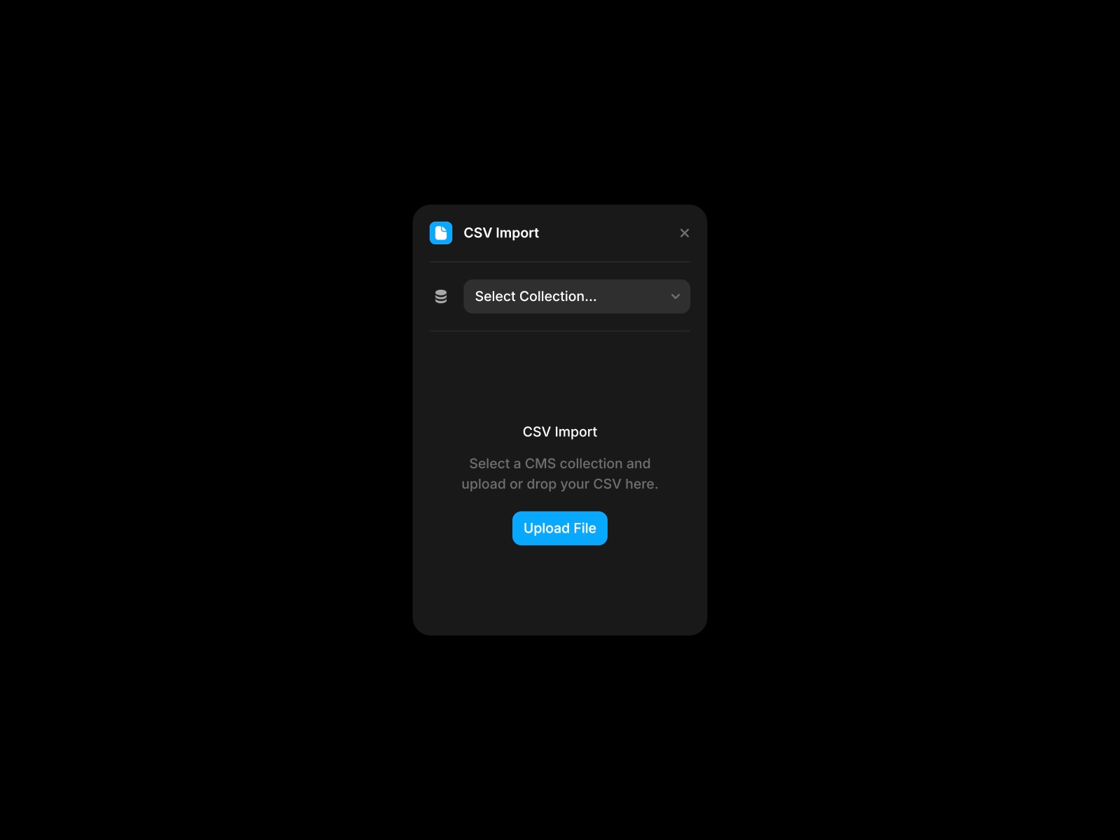 Thumbnail 1 for CSV Import, a Framer Marketplace plugin by Framer.