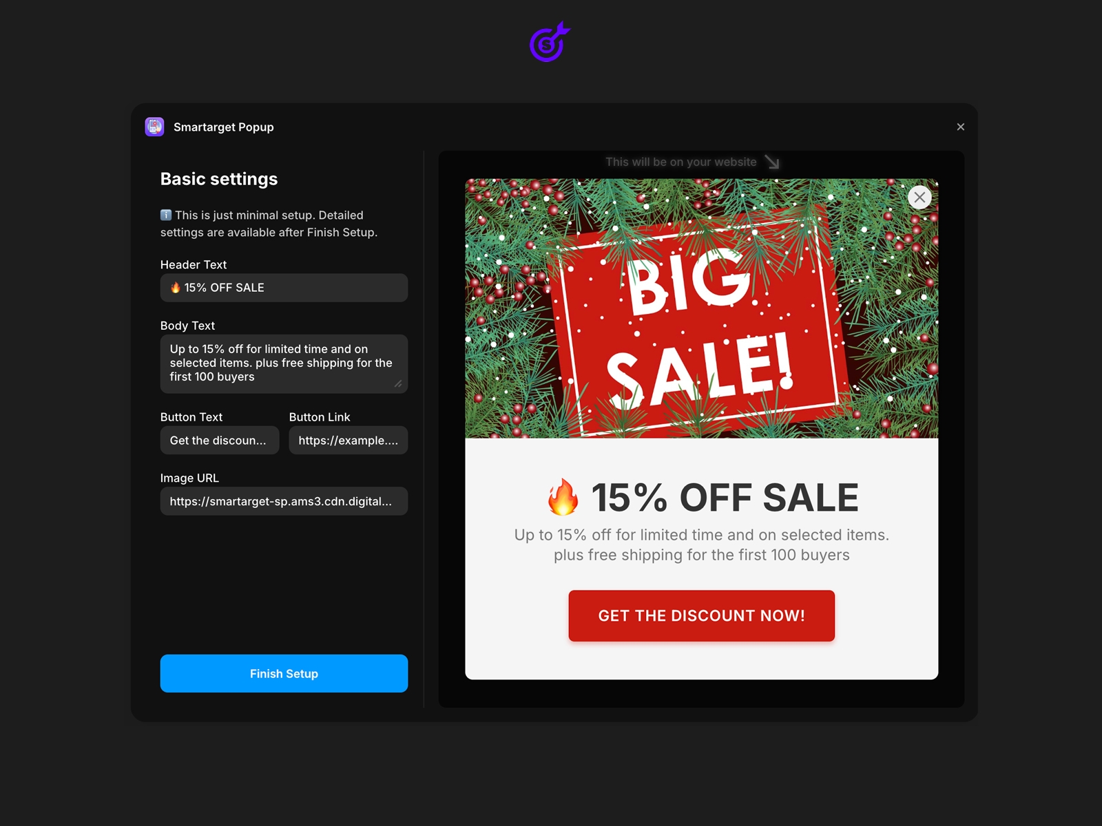 Thumbnail 2 for Smartarget Popup, a Framer Marketplace template by Smartarget.