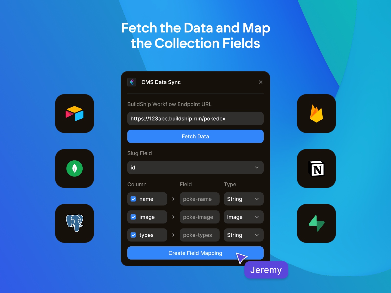 Screenshot 3 for CMS Data Sync, a Framer Marketplace plugin by BuildShip.