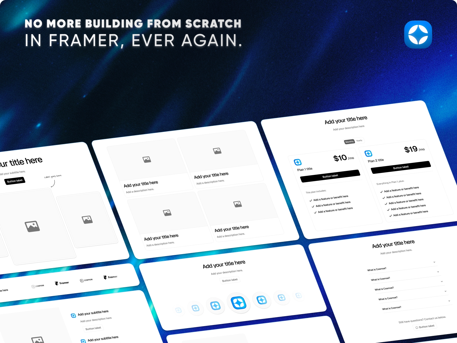 Thumbnail 2 for Cosmoe, a Framer Marketplace template by Cosmoe.