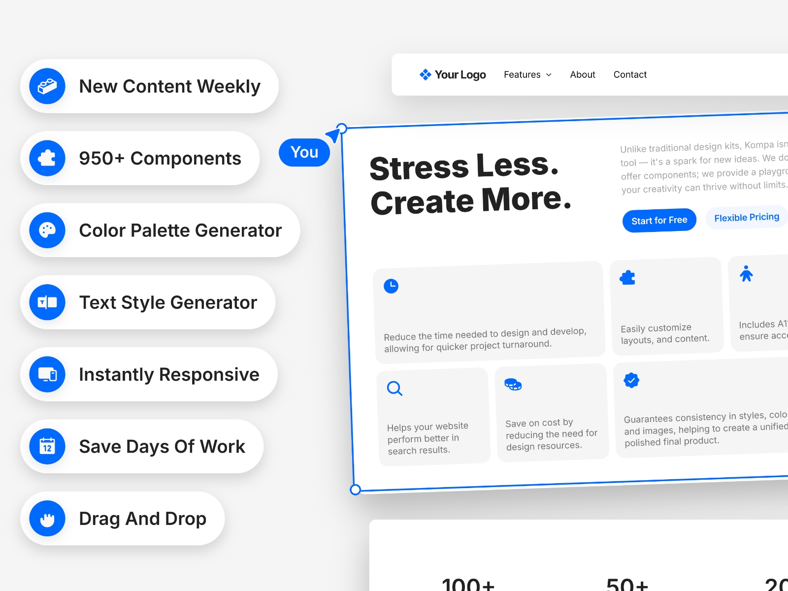 Thumbnail 2 for Kompa, a Framer Marketplace template by Kompa.