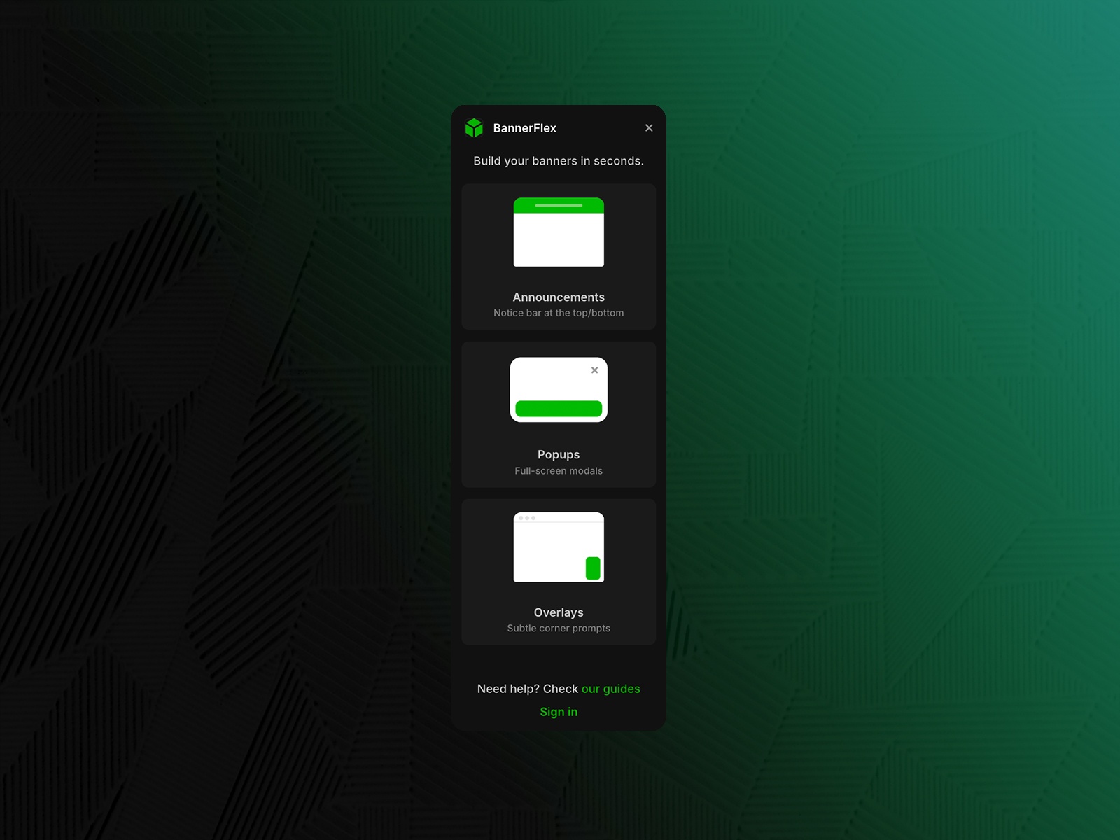 Thumbnail 1 for BannerFlex, a Framer Marketplace template by Bluebox Digital.