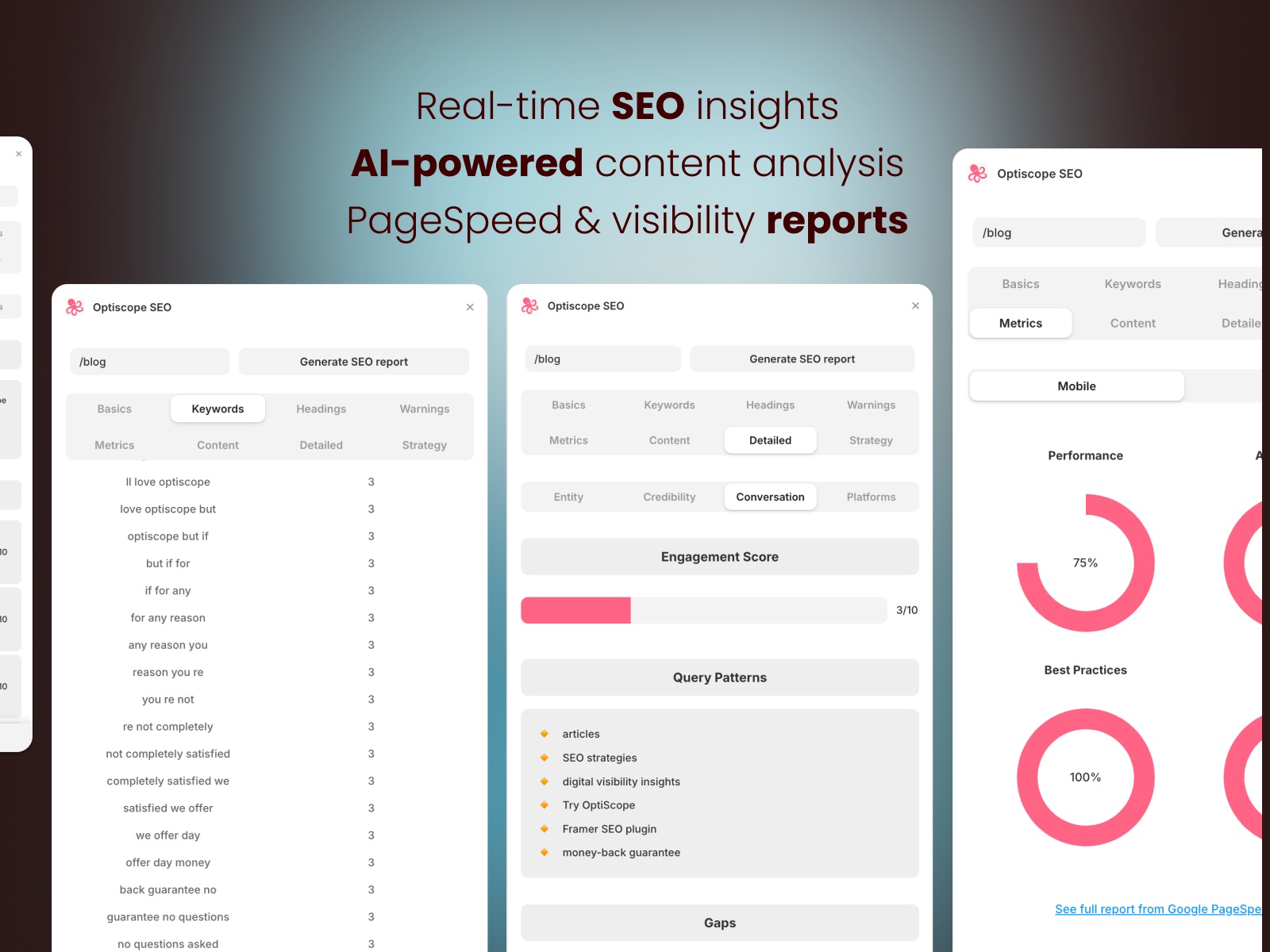 Thumbnail 2 for Optiscope SEO, a Framer Marketplace template by Nick Valentine.