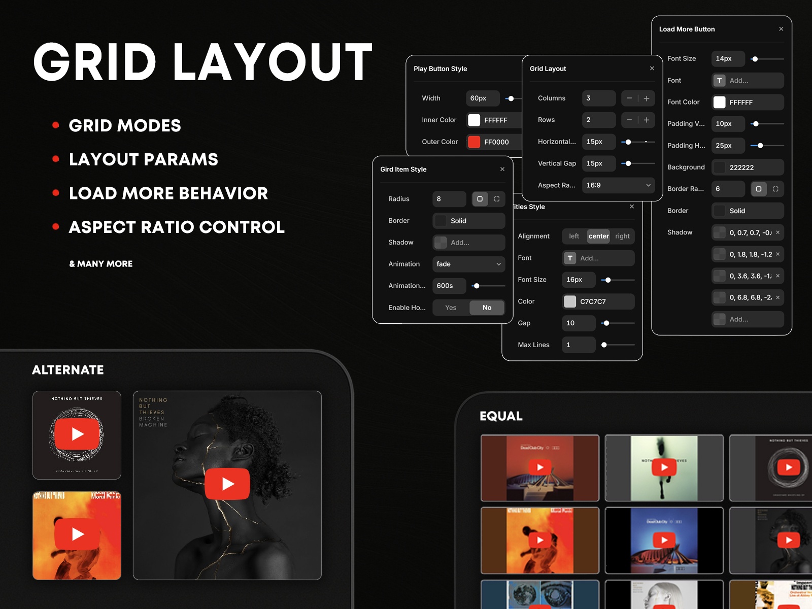 Screenshot 4 for Youtube Playlist Player, a Framer Marketplace plugin by Vanyadoing.