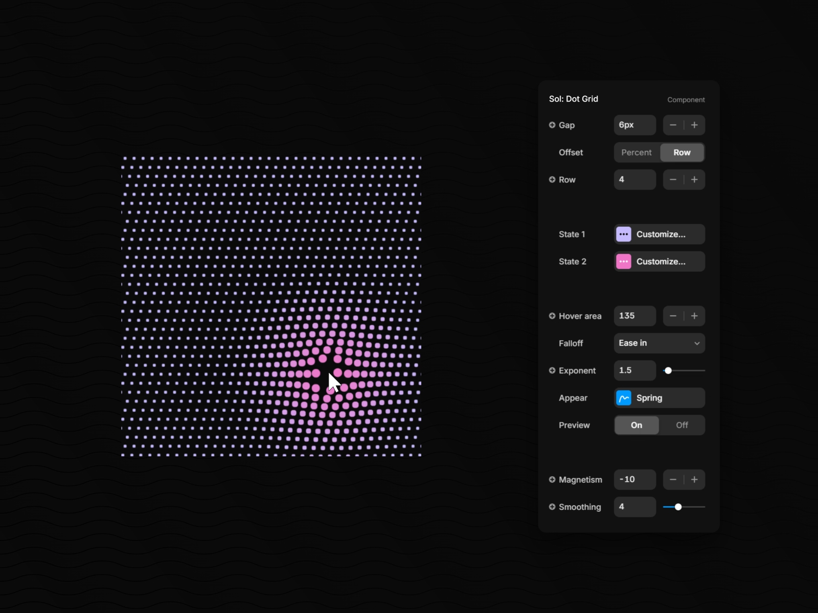 Screenshot 4 for Sol, a Framer Marketplace plugin by Teyah.