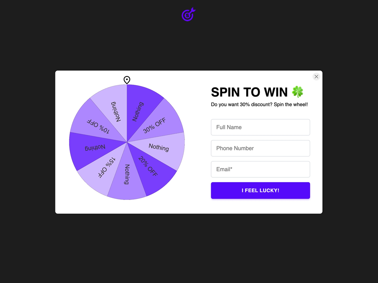 Thumbnail 1 for Smartarget Lucky Wheel, a Framer Marketplace template by Smartarget.