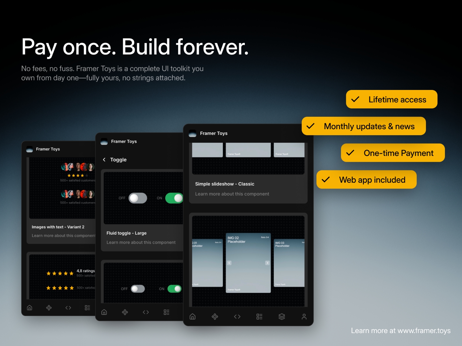 Screenshot 4 for Framer Toys, a Framer Marketplace plugin by Design Freaks.