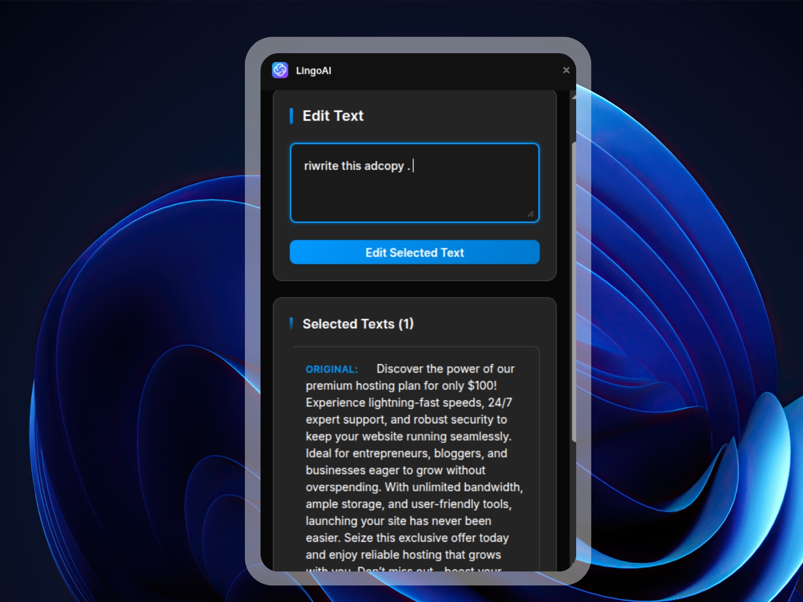 Screenshot 3 for LingoAI, a Framer Marketplace plugin by Sadik Sajid.