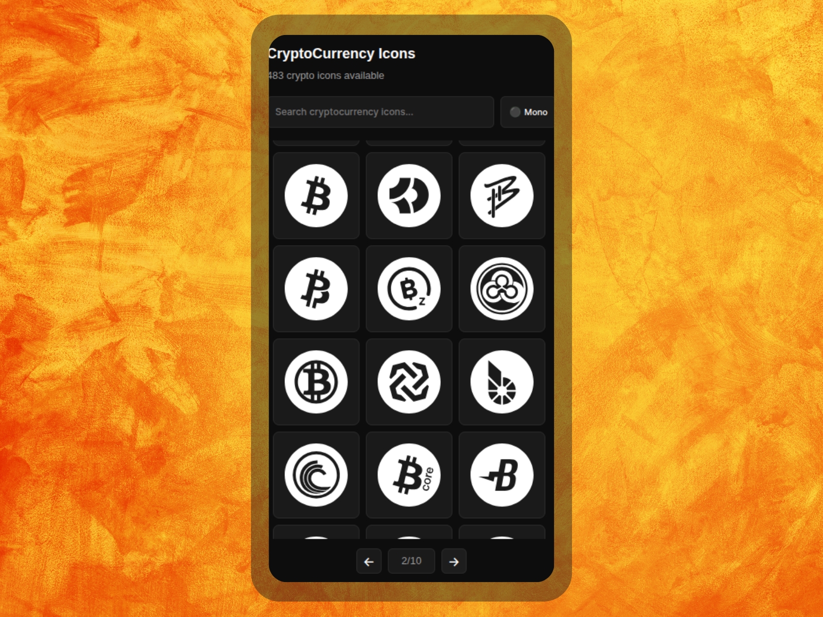 Thumbnail 2 for CryptoCurrency Icons, a Framer Marketplace template by Sadik Sajid.