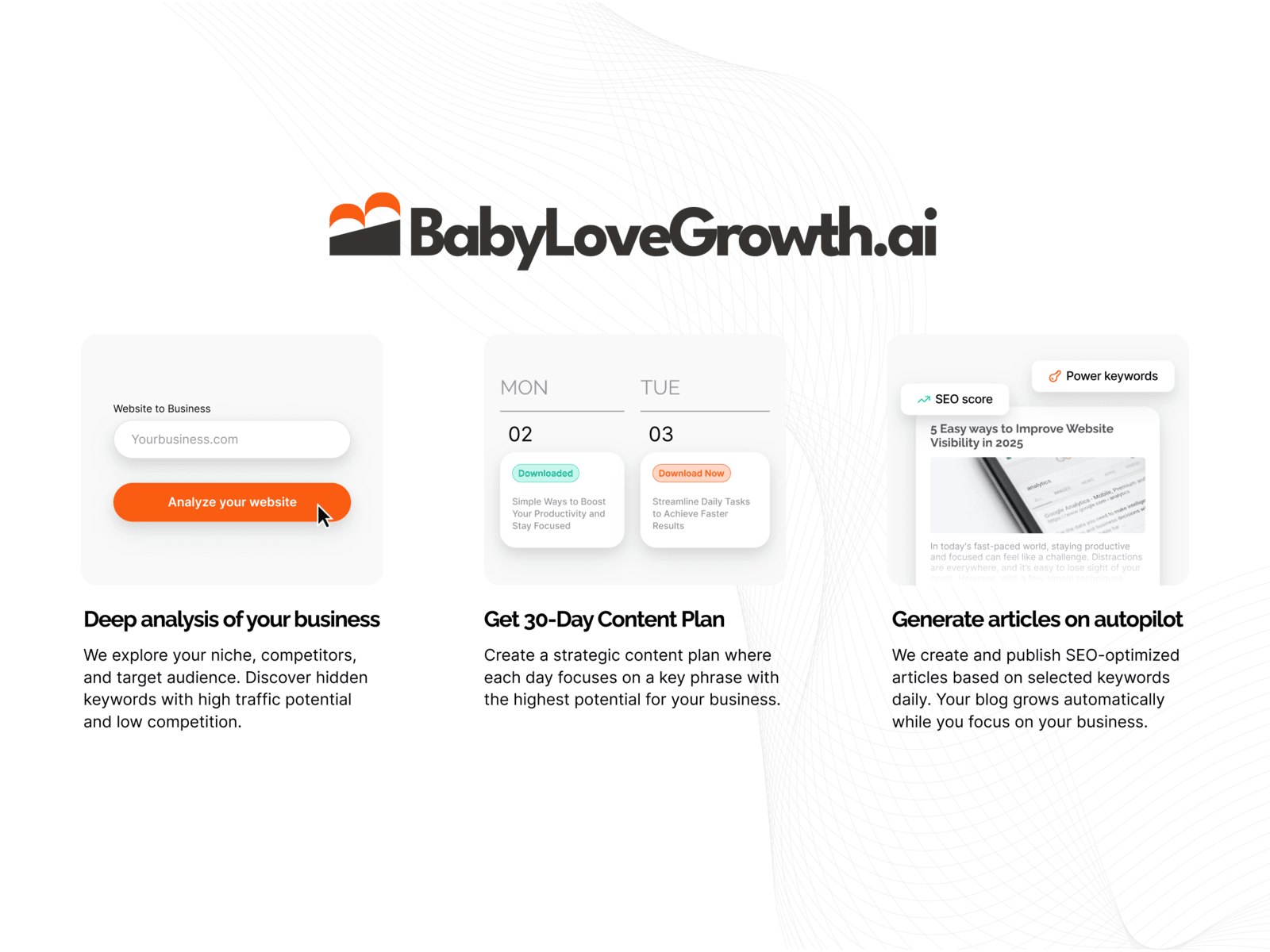 Thumbnail 1 for BabyLoveGrowth, a Framer Marketplace template by BabyLoveGrowth.