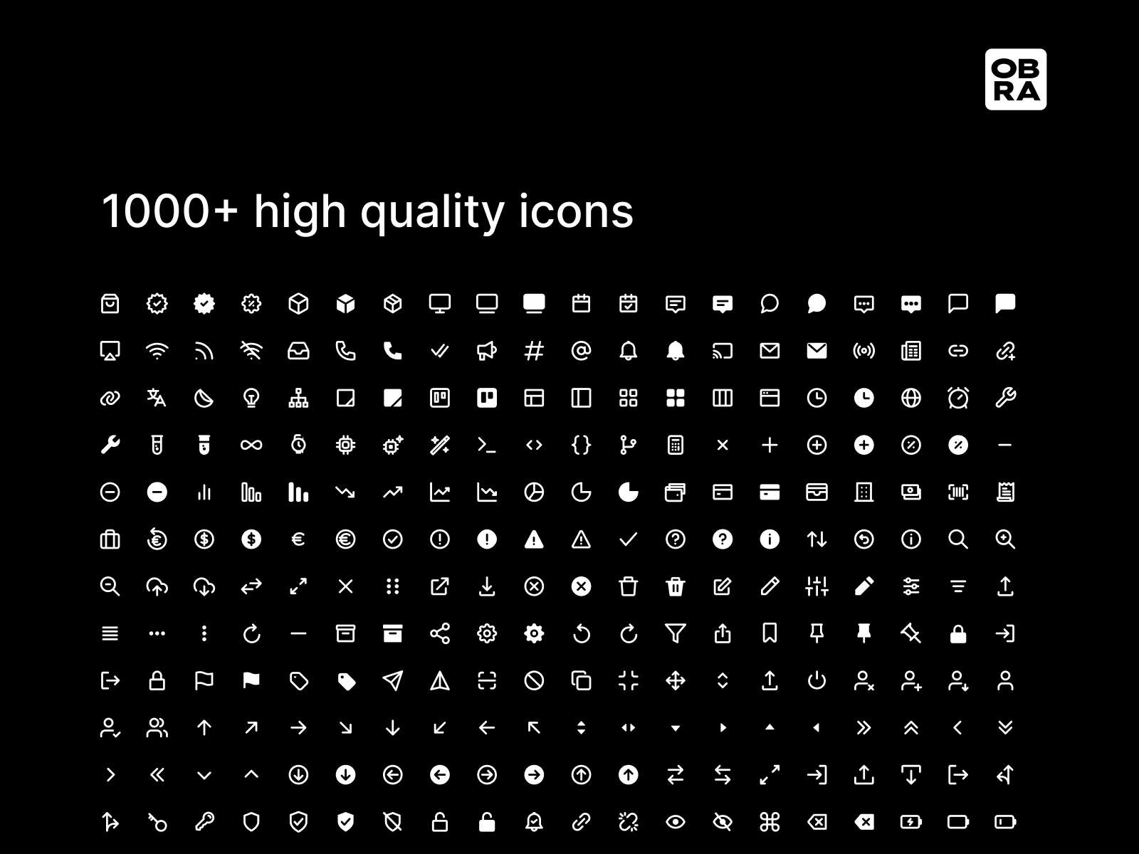 Thumbnail 2 for Obra Icons, a Framer Marketplace template by Johan Ronsse.