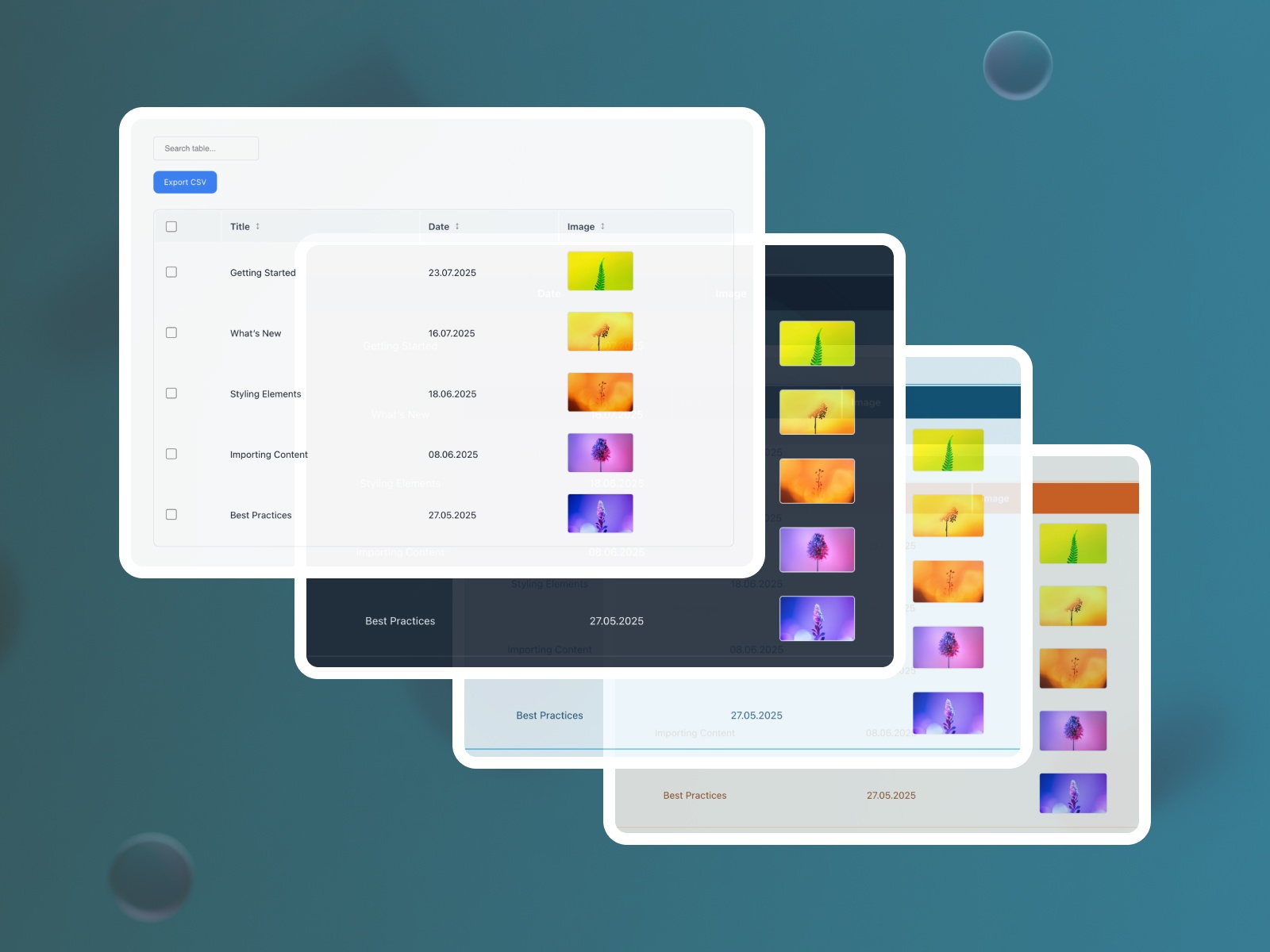 Screenshot 3 for Table/Grid, a Framer Marketplace plugin by Zeroqode.