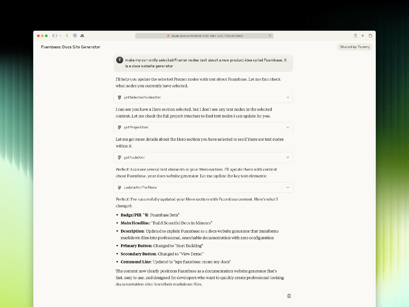 Thumbnail 2 for MCP, a Framer Marketplace template by Tommy D. Rossi.