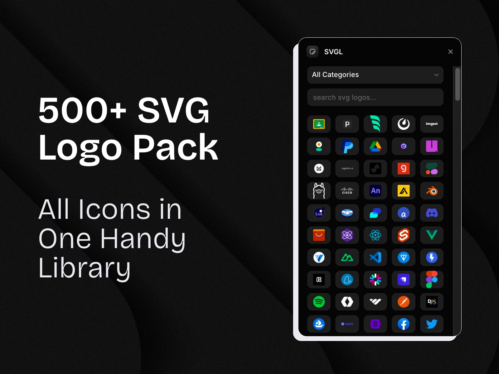 Thumbnail 1 for SVGL, a Framer Marketplace template by Krishna Singh.