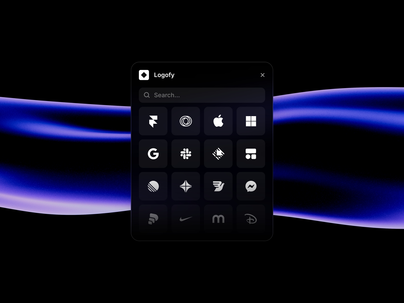 Screenshot 1 for Logofy, a Framer Marketplace plugin by traf ‎.