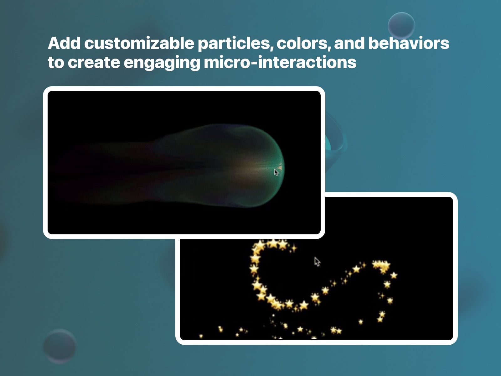 Thumbnail 2 for Cursor Effects, a Framer Marketplace plugin by Zeroqode.