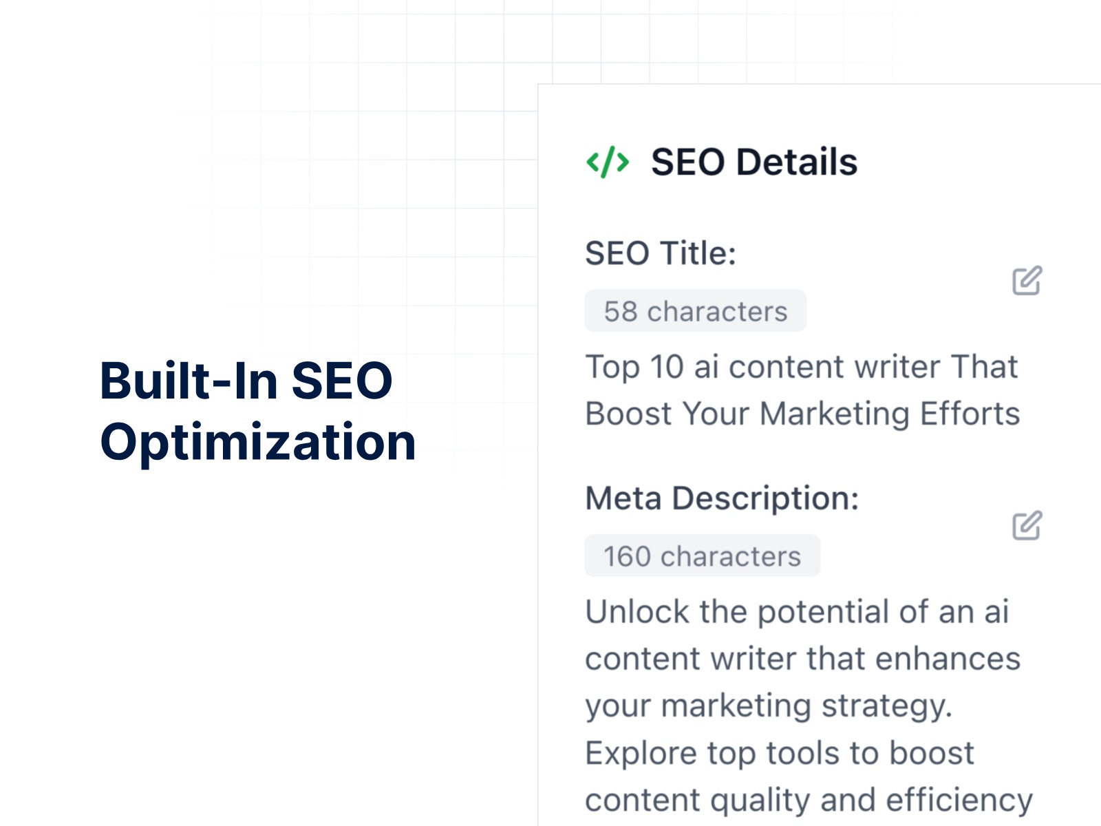 Screenshot 3 for Sight AI, a Framer Marketplace plugin by Sight AI.