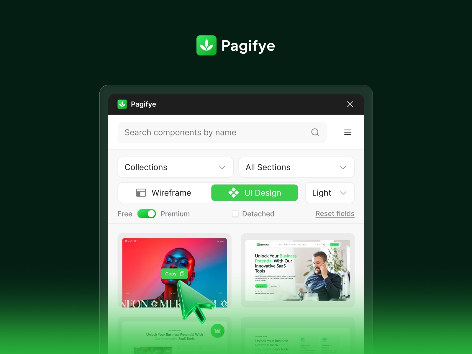 Thumbnail 1 for Pagifye, a Framer Marketplace template by Pagifye.