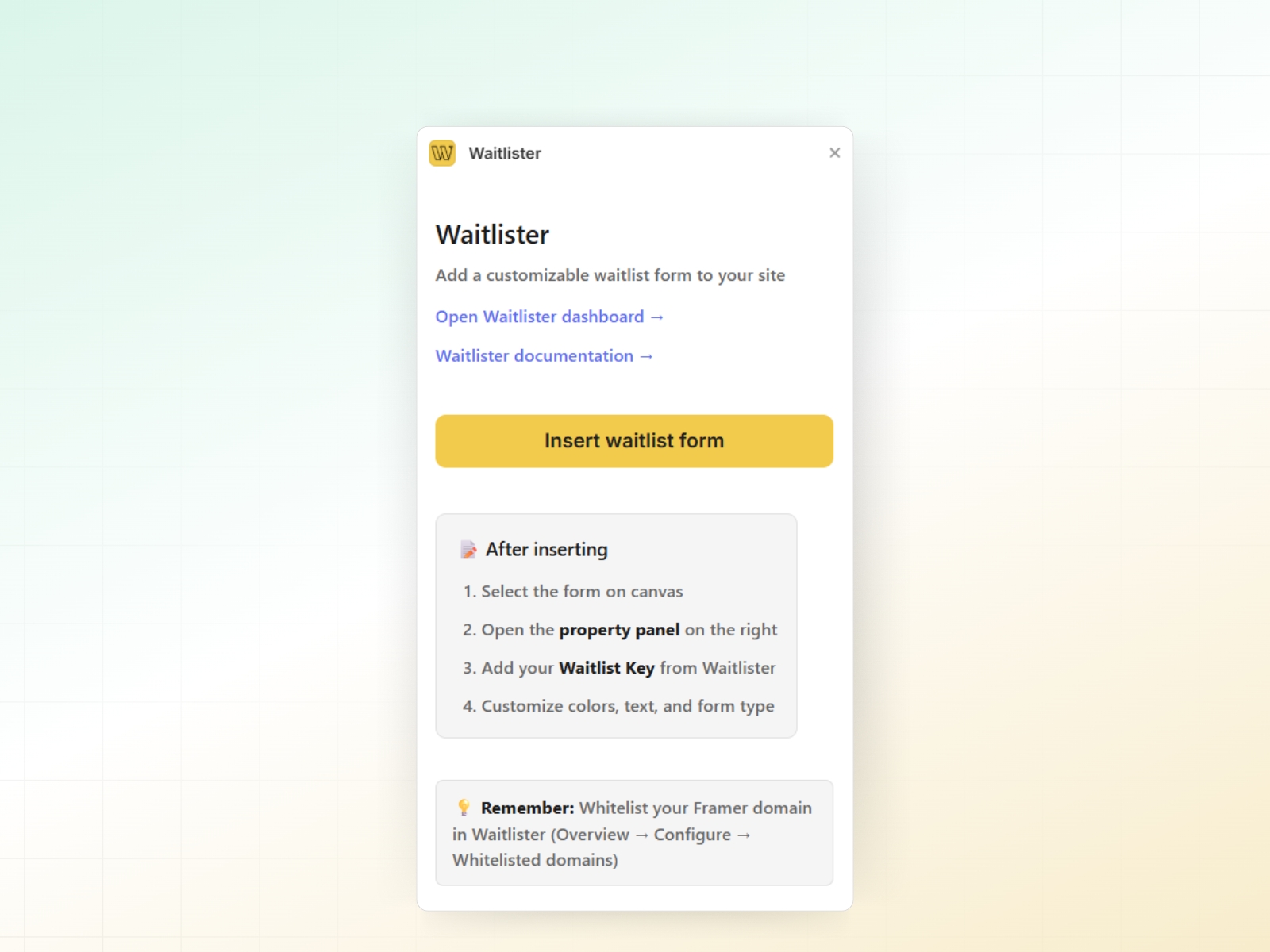 Thumbnail 1 for Waitlister, a Framer Marketplace template by Ilppo Raesaenen.